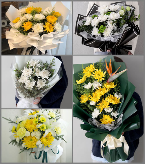 湖南永州零陵区珠山镇岔路口社区白事花束代送